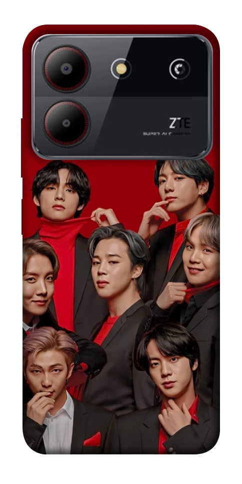 Чехол BTS in red для ZTE Blade A54 4G