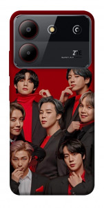 Чехол BTS in red для ZTE Blade A54 4G