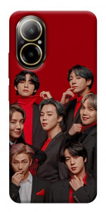 Чехол BTS in red для Realme C67 4G