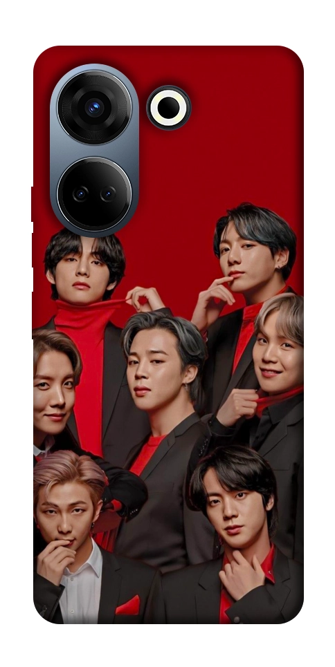 Чохол BTS in red для TECNO Camon 20 Pro (CK7n)