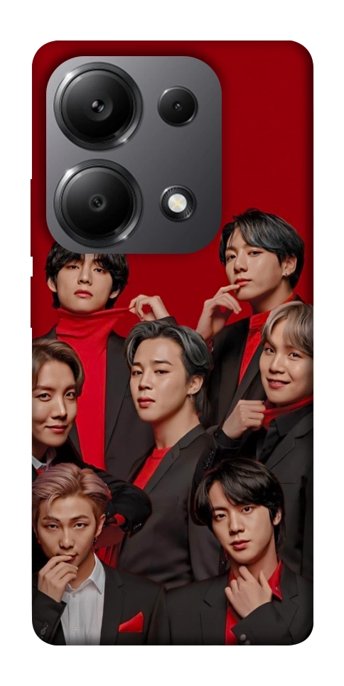 Чохол BTS in red для Xiaomi Redmi Note 13 Pro 5G