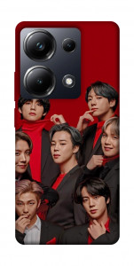 Чохол BTS in red для Xiaomi Poco M6 Pro 4G