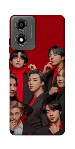 Чохол BTS in red для Motorola Moto E14