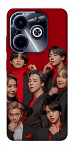 Чехол BTS in red для TECNO Spark Go 2024