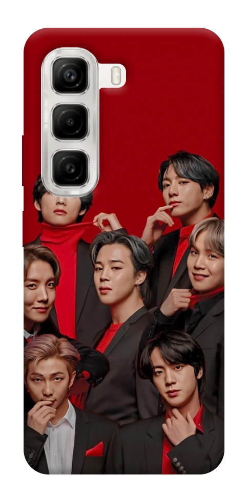 Чехол BTS in red для Infinix Hot 50 4G