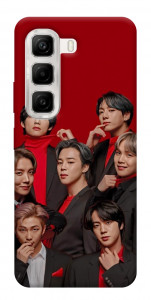 Чехол BTS in red для Infinix Hot 50 4G