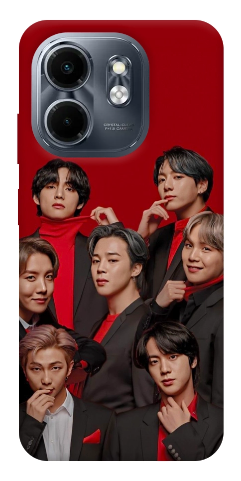 Чохол BTS in red для Infinix Smart 9 4G