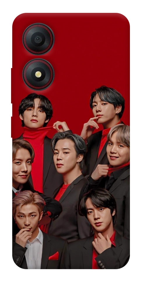 Чехол BTS in red для ZTE Blade A34 4G