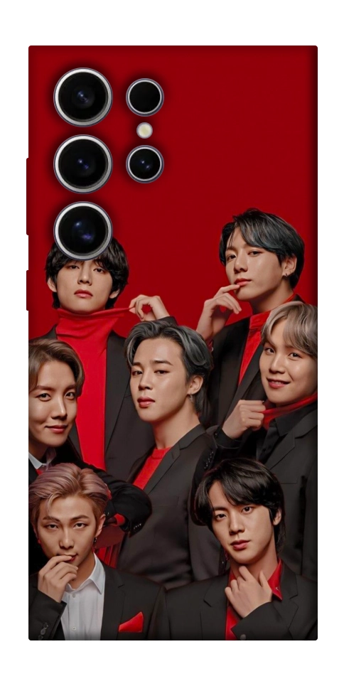 Чехол BTS in red для Galaxy S25 Ultra