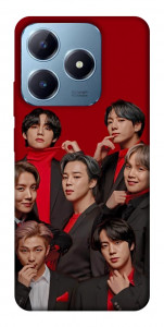 Чехол BTS in red для Realme C63 4G