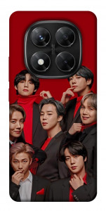 Чехол BTS in red для Xiaomi Redmi Note 14 Pro 5G