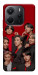 Чехол BTS in red для Xiaomi Redmi Note 14 4G (Int. version)