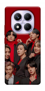 Чехол BTS in red для Xiaomi Poco X7