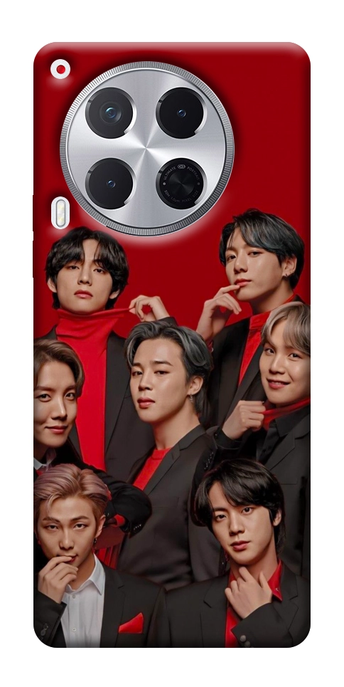 Чохол BTS in red для TECNO Camon 30 (CL6)