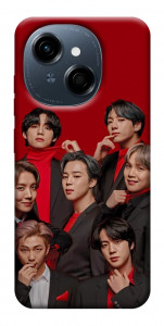 Чехол BTS in red для TECNO Spark Go 1 (KL4)