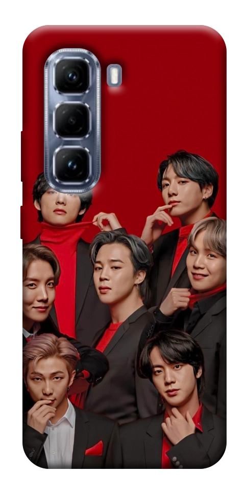 Чехол BTS in red для Infinix Hot 50 Pro