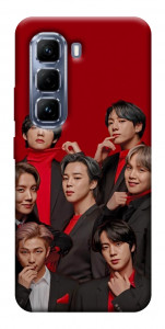 Чехол BTS in red для Infinix Hot 50 Pro