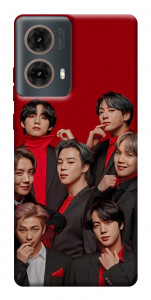 Чохол BTS in red для Motorola Moto G85