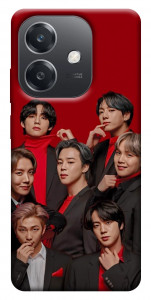 Чехол BTS in red для Oppo A40m