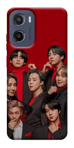 Чехол BTS in red для Motorola Moto E15