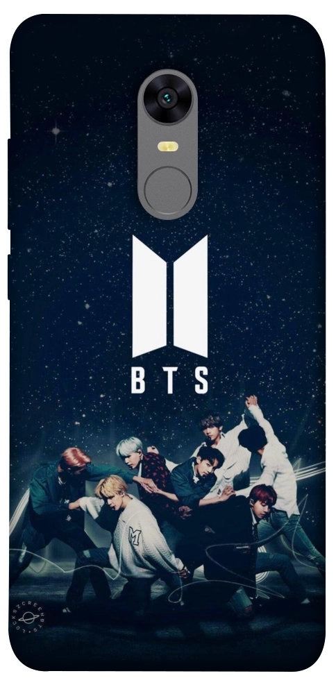 Чехол BTS logo для Xiaomi Redmi Note 5 (Single Camera)