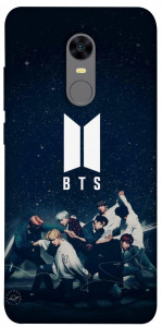 Чехол BTS logo для Xiaomi Redmi Note 5 (Single Camera)