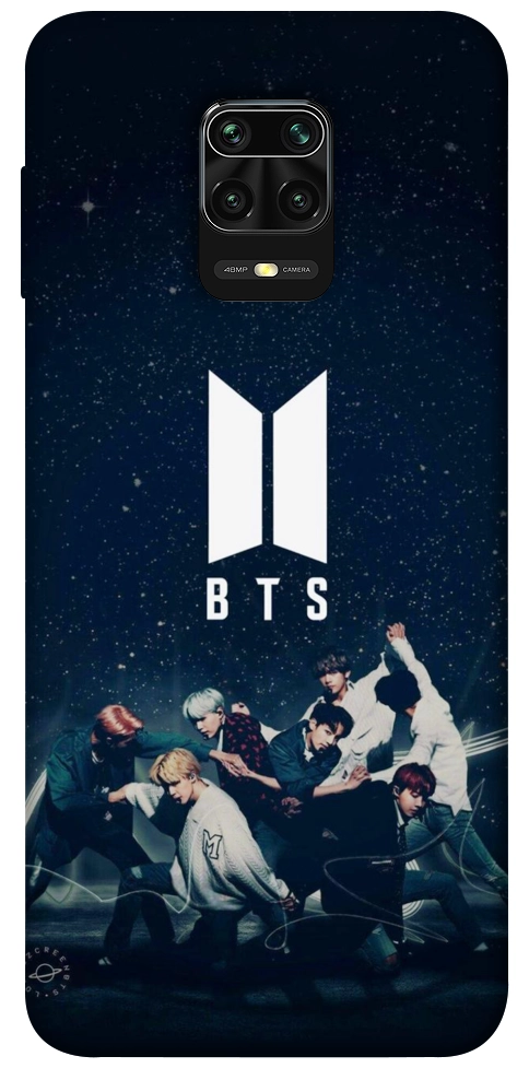 Чехол BTS logo для Xiaomi Redmi Note 9 Pro
