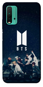 Чехол BTS logo для Xiaomi Redmi Note 9 4G