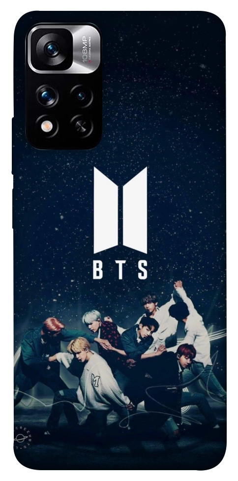 Чехол BTS logo для Xiaomi Redmi Note 11 5G