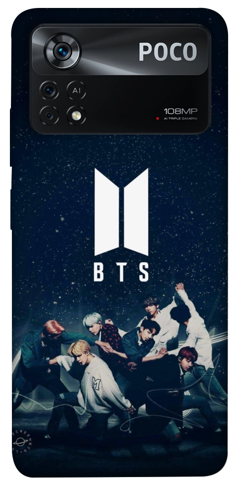 Чехол BTS logo для Xiaomi Poco X4 Pro