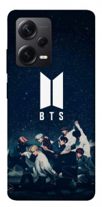 Чехол BTS logo для Xiaomi Redmi Note 12 Pro 5G