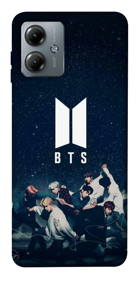 Чохол BTS logo для Motorola Moto G14