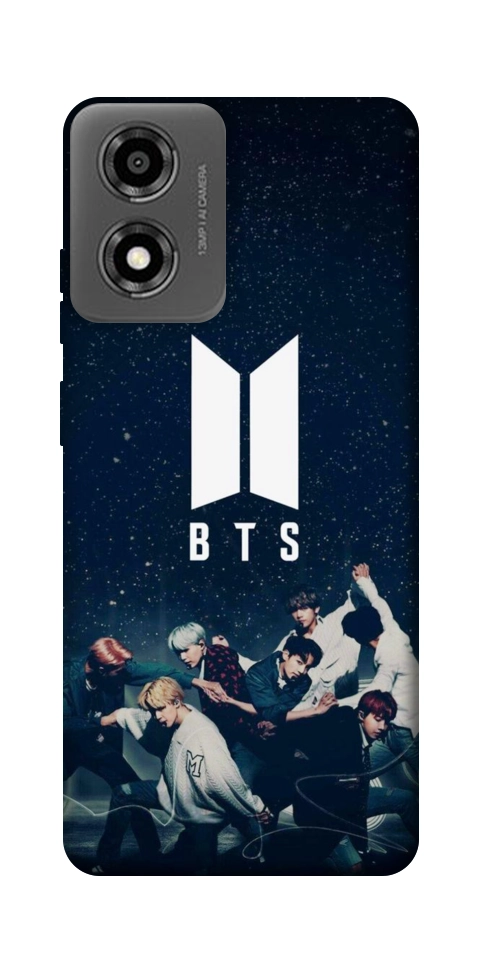 Чохол BTS logo для Motorola Moto E14
