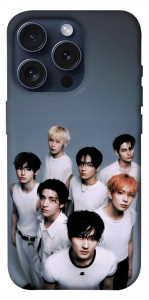 Чехол Enhypen white для iPhone 15 Pro