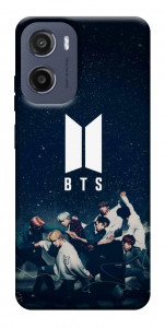 Чехол BTS logo для Motorola Moto E15