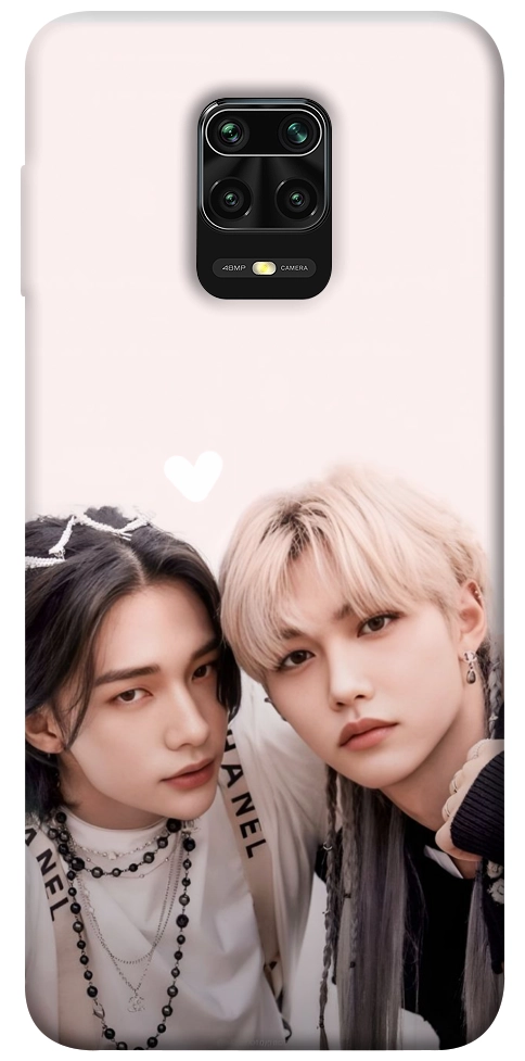 Чехол Hyunjin and Felix для Xiaomi Redmi Note 9 Pro