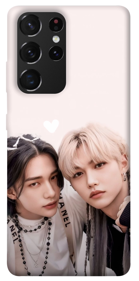 Чехол Hyunjin and Felix для Galaxy S21 Ultra