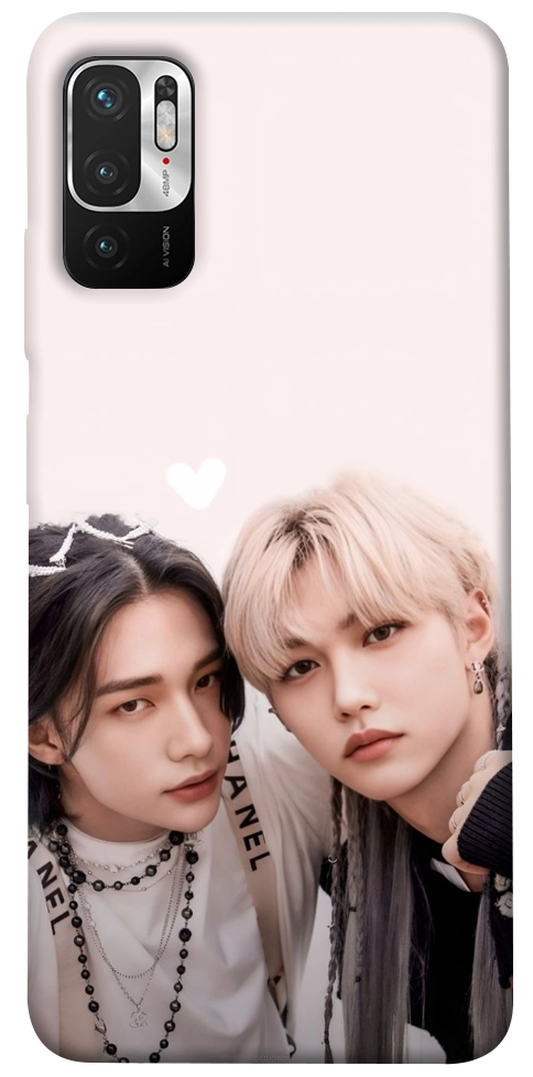 Чехол Hyunjin and Felix для Xiaomi Redmi Note 10 5G