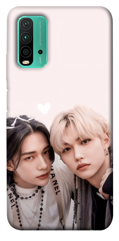 Чехол Hyunjin and Felix для Xiaomi Redmi Note 9 4G