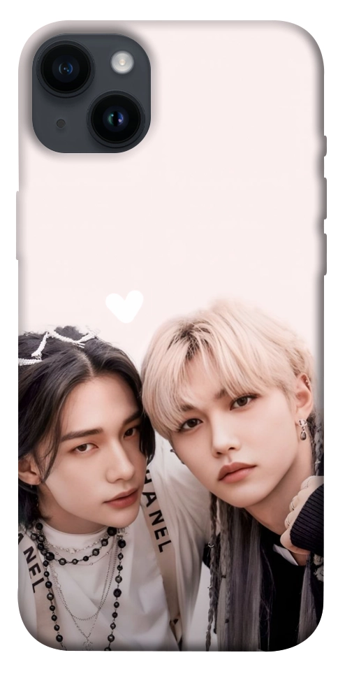 Чехол Hyunjin and Felix для iPhone 14 Plus