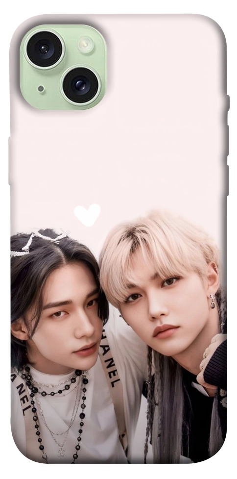 Чохол Hyunjin and Felix для iPhone 15 Plus