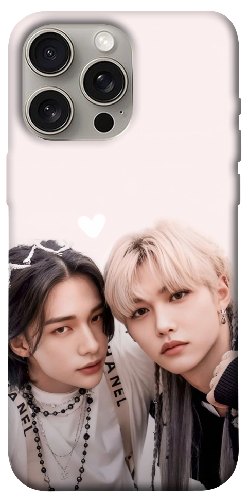 Чехол Hyunjin and Felix для iPhone 15 Pro Max