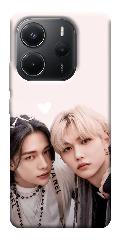 Чехол Hyunjin and Felix для Xiaomi Redmi Note 14 4G (Int. version)