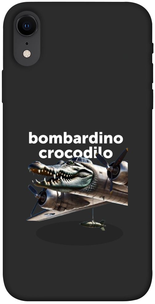 Чехол Bombardino Crocodilo volante для iPhone XR