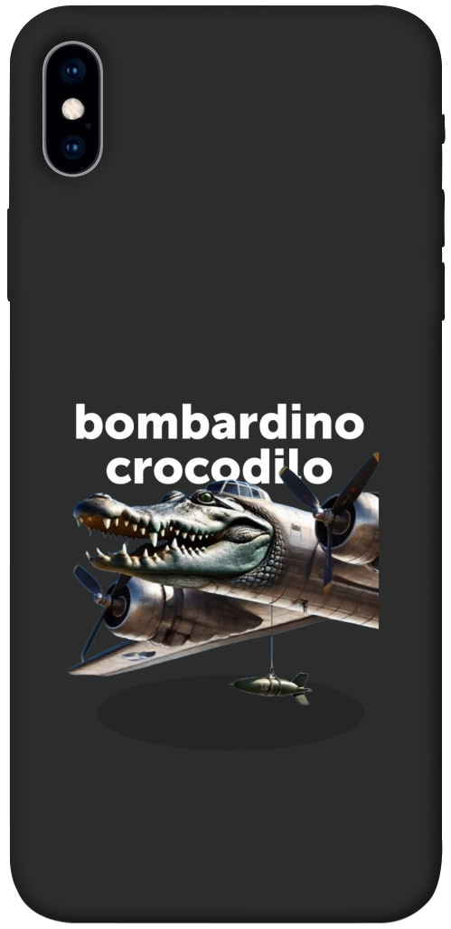 Чехол Bombardino Crocodilo volante для iPhone XS Max