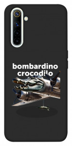 Чехол Bombardino Crocodilo volante для Realme 6