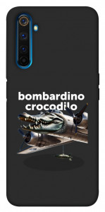 Чехол Bombardino Crocodilo volante для Realme 6 Pro