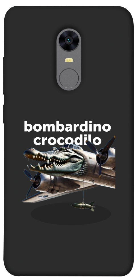 Чехол Bombardino Crocodilo volante для Xiaomi Redmi Note 5 (Single Camera)