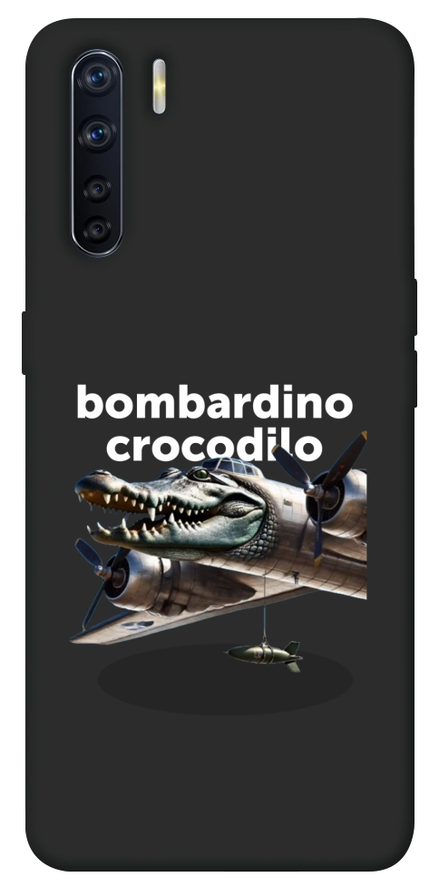 Чехол Bombardino Crocodilo volante для Oppo A91