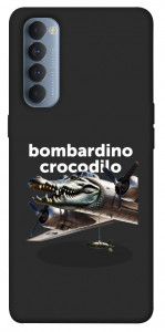 Чехол Bombardino Crocodilo volante для Oppo Reno 4 Pro